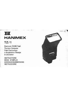 Hanimex TZ 1 manual. Camera Instructions.